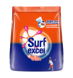 Surf Excel Quick Wash Detergent Powder, 500 g x 3, 338 Rupees