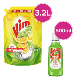Vim Liquid Dishwash (Lemon Freshness) & vim floor cleaner ultrapro lemongrass and sea salt, 1 combo, 459 Rupees