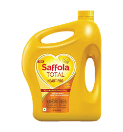 Saffola Total Refined Cooking Oil Blend Of Rice Bran & Safflower Oil, 5 ltr, 1235 Rupees