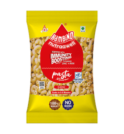 Bambino Macaroni Pep Wheat Elbow Pasta, 400 g, 55 Rupees