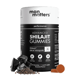 Man Matters Pure Himalayan Shilajit Gummies Advanced With 75% Fulvic Acid |, 60 unit, 1054 Rupees