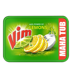 Vim Dishwash Bar Tub (Lemon), 500 g, 60 Rupees
