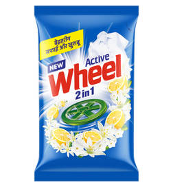 Wheel Active 2 In 1 Clean & Fresh Detergent Powder, 1 kg, 67 Rupees