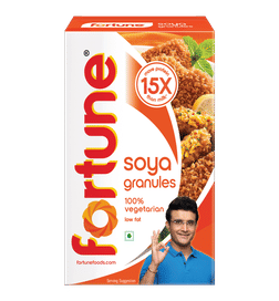 Fortune Soya Chunk Granules (High on Protein), 200 g, 44 Rupees