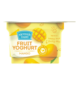 Mother Dairy Mango Yoghurt Cup, 100 g, 35 Rupees