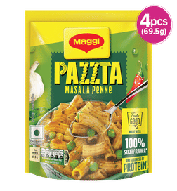 Maggi Pazzta Instant Pasta Masala Penne, 69.5 g x 4, 140 Rupees