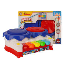 Kriiddaank Spiderman Theme Drum and Piano - Interactive Music Toy Superhero Kit, 1 Piece, 600 Rupees
