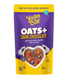 Yogabar Dark Chocolate Oats, Gluten Free, High Protein, 400 g, 224 Rupees