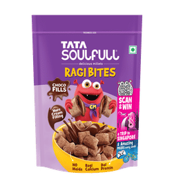 TATA Soulfull Ragi Bites Choco Fills, 250 g, 164 Rupees