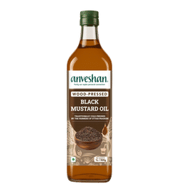 Anveshan Black Mustard Oil (Wood Pressed), 1 ltr, 266 Rupees