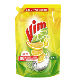 Vim Liquid Dishwash (Lemon Freshness), 3.2 L, 455 Rupees