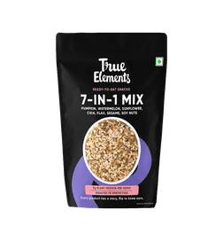 True Elements 7 In 1 Seeds And Nut Mix - Pumpkin,Flax,Watermelon,Sunflower,Chia,Sesame,Soynuts, 250 g x 2, 436 Rupees