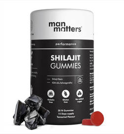 Man Matters Pure Himalayan Shilajit Gummies, 120 g x 2, 1070 Rupees