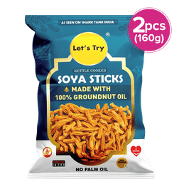 Let's Try Soya Sticks, 160 g x 2, 192 Rupees