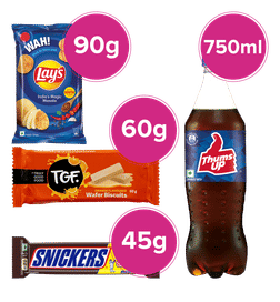 Snickers Hotstar Match Combo, 1 combo, 186 Rupees