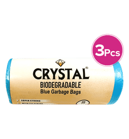 Crystal Blue Garbage Bag Roll (S 17 X 19), 30 pieces x 3, 112 Rupees