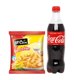  Coke & Mccain Fries Combo, 1 combo, 141 Rupees