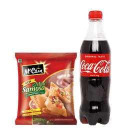  Coke & Mccain Samosa Combo, 1 combo, 210 Rupees