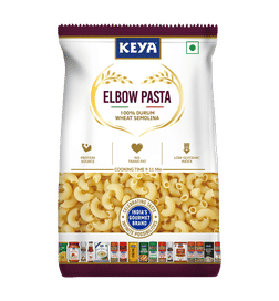 keya Keya Elbow Pasta 100% Durum Wheat, 400 g, 79 Rupees