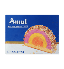 Amul Novelties Cassatta Ice Cream, 150 ml, 60 Rupees