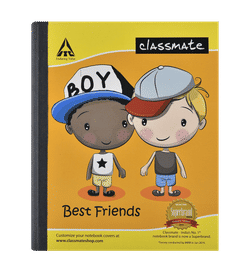 Classmate Notebook Four Lines 1 Piece (Assorted Design), 1 Piece, 37 Rupees