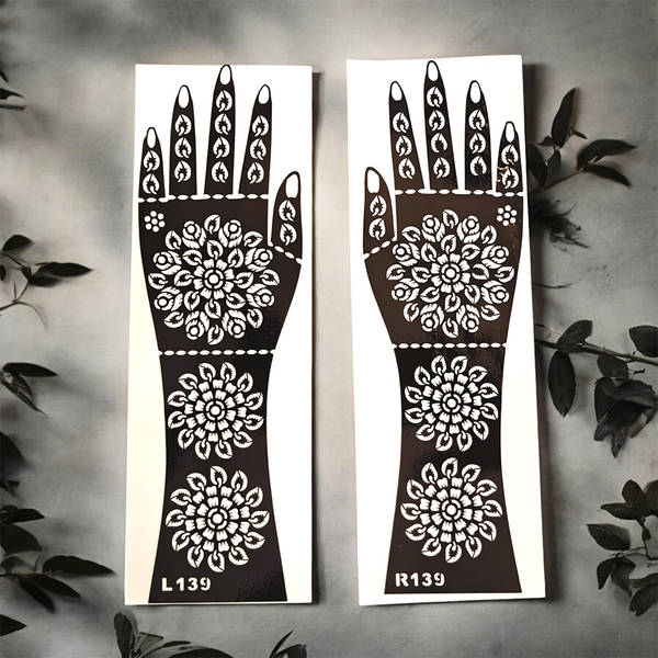 henna template stickers