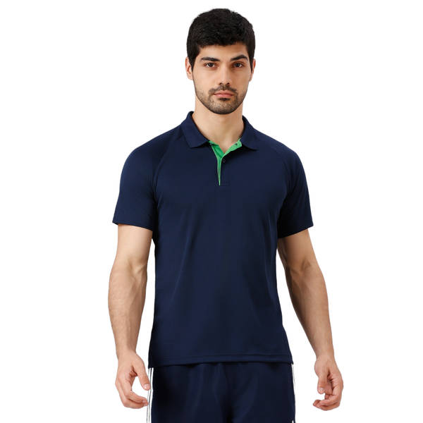 adidas navy blue polo t shirt