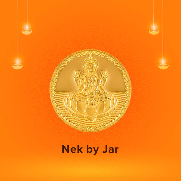 Jar 24K Gold Coin 1GM 999 purity