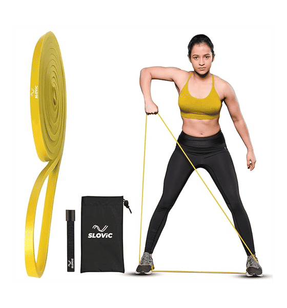 Buy Slovic Slovic Yellow Resistance Bands for Men and Women for Home Gym Fitness Pull Up Band Toning Band Yellow 1 Piece Online At Rs. 1099 Instant Delivery