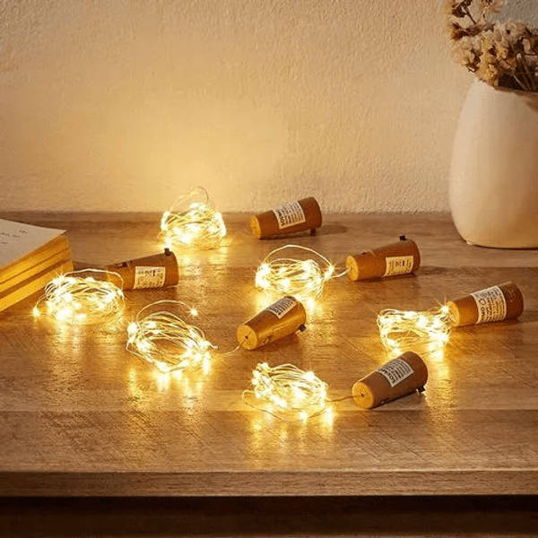 Buy A Y Cork Fitted Fairy String Led Lights Warm White 0.5w Battery Powered undefined Online At Rs. undefined Instant Delivery