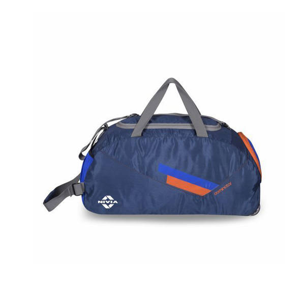 Buy Nivia Nivia Dominator Duffle Bag Polyester Travelling Bag Gym Bag Premium Fabric Size M Navy Blue Orange 1 Piece Online At Rs. 1449 Instant Delivery