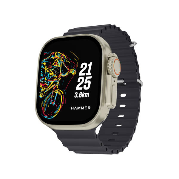 Buy Hammer Hammer Active 2.0 Plus Smart Watch 2.1 inches HD Display 5 Days Battery Life Water Resistant Bluetooth Calling Black 1 Piece Online At Rs. 5999 Instant Delivery
