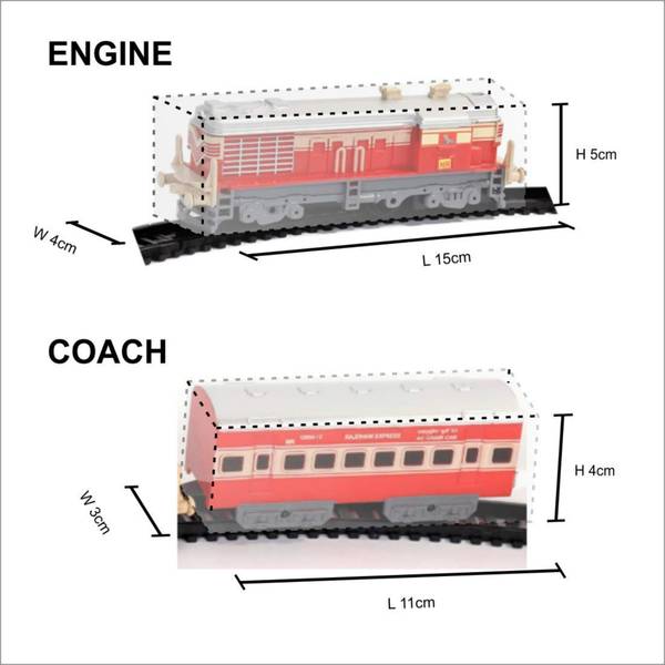 Buy Centy Indian Mini Passenger Toy Train Assorted Colour undefined Online At Rs. undefined Instant Delivery