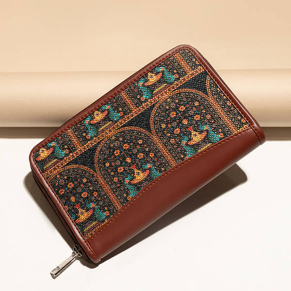 Buy Zouk Zouk Royal Indian Peacock Motif Chain Wallet 1 Medium Online At Rs. 2198 Instant Delivery