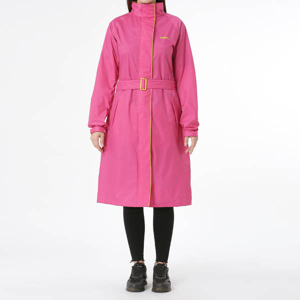 Buy Zeel Zeel Rain Coat For Women L Waterproof High Neck Polyester Rainwear With Belt Pink 1 Piece Online At Rs. 1299 Instant Delivery