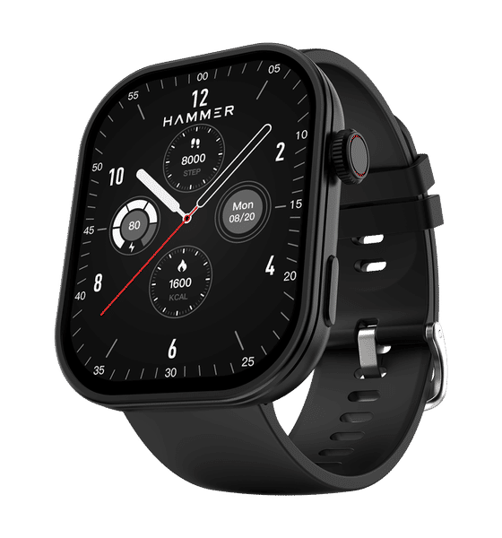 Buy Hammer Hammer Tussle Smart Watch 2.01 inches HD Display 5 Days Battery Life Water Resistant Bluetooth Calling Black 1 unit Online At Rs. 5999 Instant Delivery