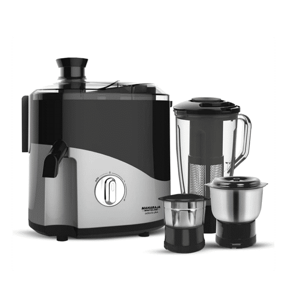 Buy Maharaja Whiteline Maharaja Whiteline Odacio Plus Juicer Mixer Grinder 550 Watts with 3 Jars Locking System and Stainless Steel Blade Black 1 unit Online At Rs. 5399 Instant Delivery