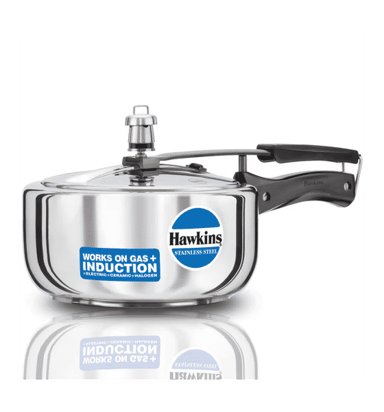 Buy Hawkins Hawkins 3 L Stainless Steel Induction Compatible Pressure Cooker with Inner Lid HSS3W Silver 1 Piece Online At Rs. 3150 Instant Delivery