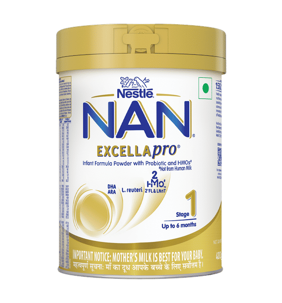 Buy Nestle Nan Excellapro Stage 1 Infant Formula Milk Powder Up To 6 Months Tin With Smartlid Online 400 g At Best Price