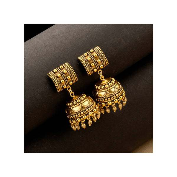 Buy Voylla Voylla Rava Ball Oxidized Jhumka Style Earrings 1 Piece Online At Rs. 1199 Instant Delivery