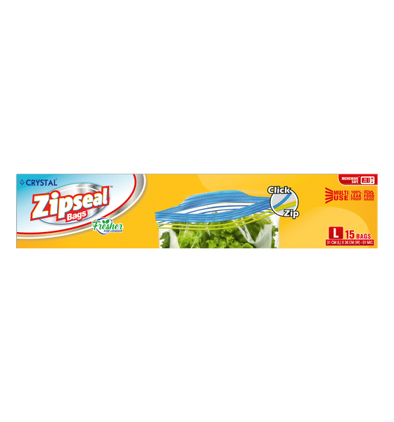 Zip seal bags best sale