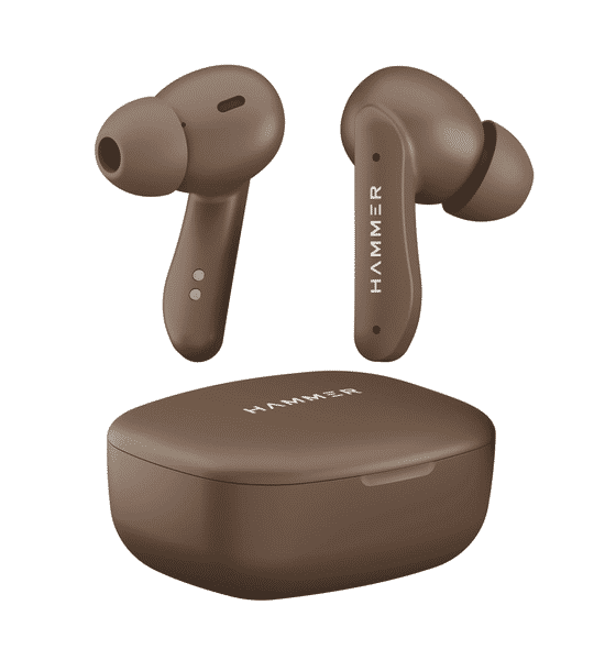 Buy Hammer Hammer Solitude In Ear Truly Wireless Earbuds With Mic 22 Hrs Playtime ENC IPX4 Bluetooth v5.3 Mocha Brown 1 unit Online At Rs. 4999 Instant Delivery