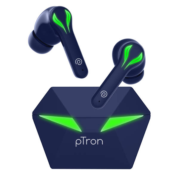 Buy pTron pTron Bassbuds Jade In Ear Truly Wireless Earbuds With Mic 40 Hrs Playtime PNC IPX4 Bluetooth v5.0 Blue 1 unit Online At Rs. 3699 Instant Delivery