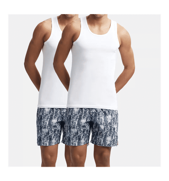 Buy Jockey Jockey Men Vest Round Neck Sleeveless White S 1 Pack with 2 Pieces 1 XL Online At Rs. 471 Instant Delivery