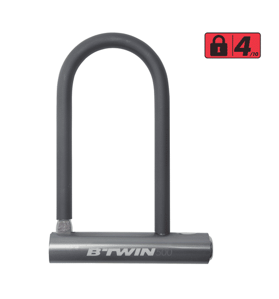 Buy Elops By Decathlon Elops By Decathlon 500 U Lock Bike Bicycle Lock With Key Unique Pale Size 16.5Cm Grey 1 Piece Online At Rs. 1199 Instant Delivery