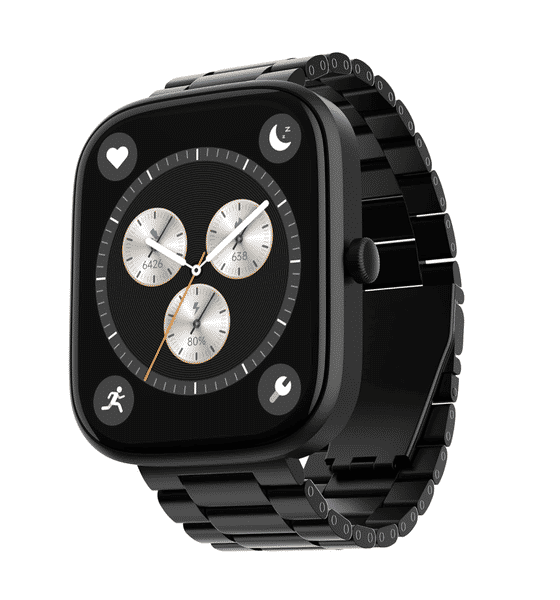 Buy Boat boAt Ultima Prism Smart Watch w 1.96 AMOLED Display BT Calling 700 Activities IP67 HR SpO2 Steel Black 1 Piece Online At Rs. 9499 Instant Delivery