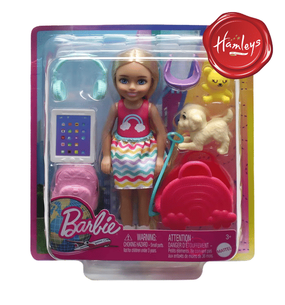 Buy Barbie Chelsea Doll Accessories Travel Set with Puppy and 6 Pieces Including Pet Carrier 1 pack Online At Rs. 799 Instant Delivery