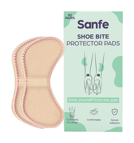 Buy Sanfe Sanfe Shoe Bite Protector Pads Reusable Inserts Heel Grip Self Adhesive Foot care 2 pairs Online At Rs. 169 Instant Delivery