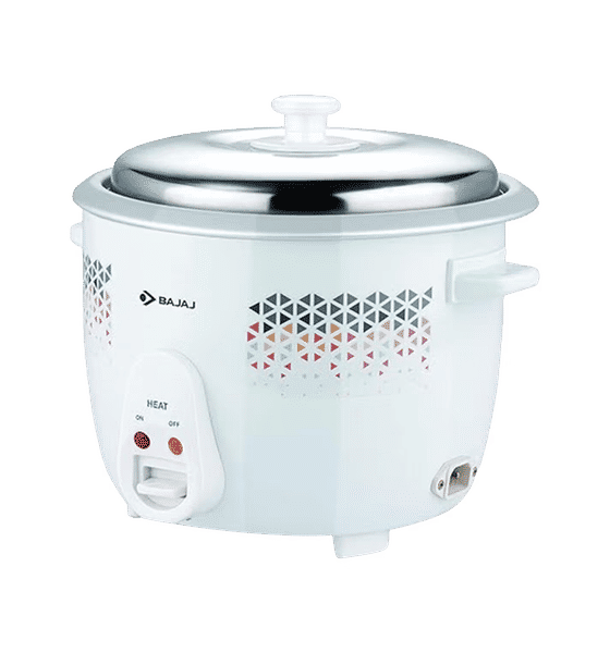 Buy Bajaj 1.8L 700W DLX Rice Cooker Stainless Steel White Online 1 unit At Best Price