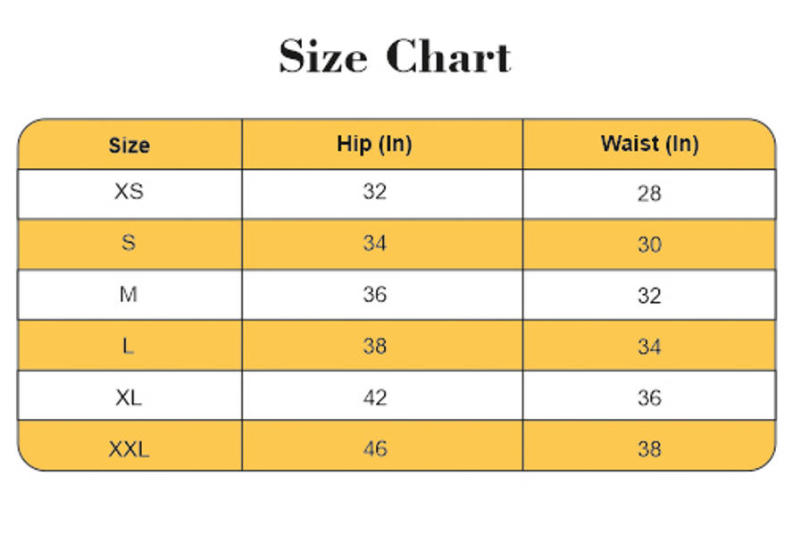 Jockey Size Chart